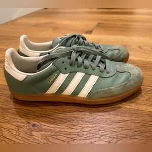 Green Adidas Sambas